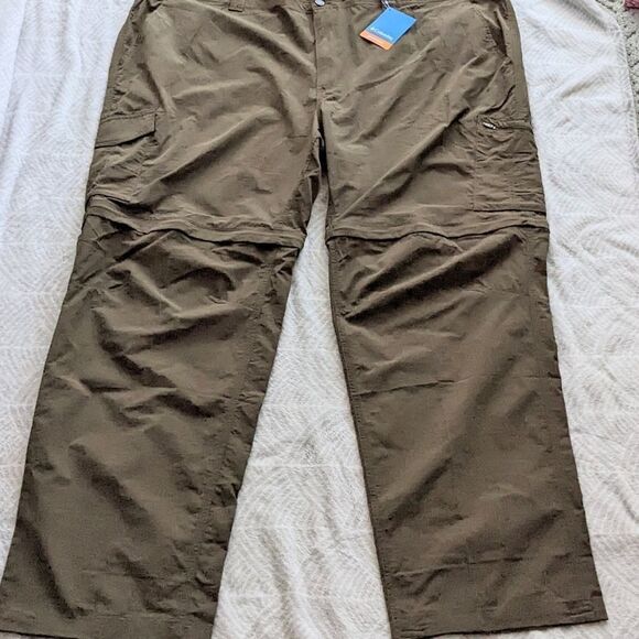 COLUMBIA Silver ridge convertible khaki hiking pants size 54 w 35 L NEW B1 - Picture 3 of 16